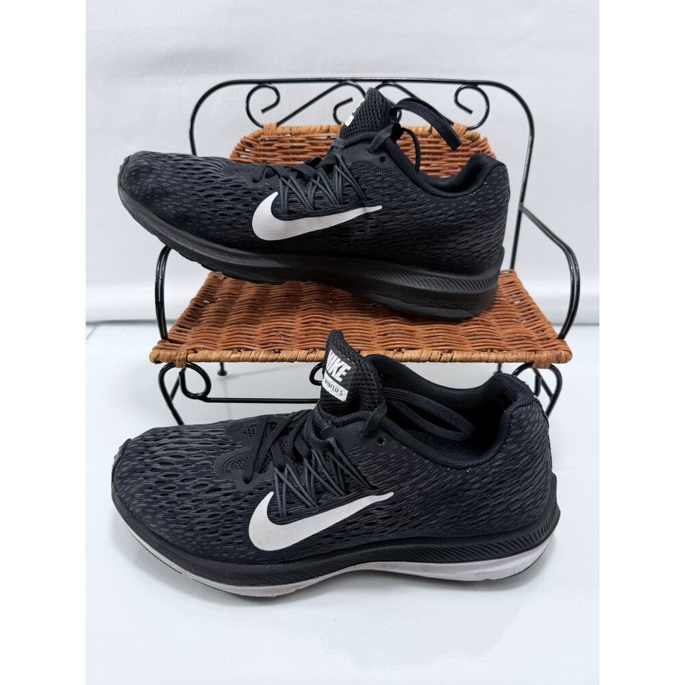 Nike Zoom Winflo 5 Black/Anthracite/White Running Shoes AA7414-001 - Picture 2 of 10